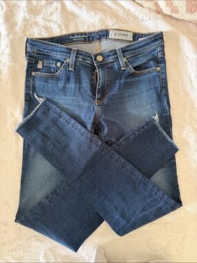 AG Slim Fit Women's Jeans in Dark Blue